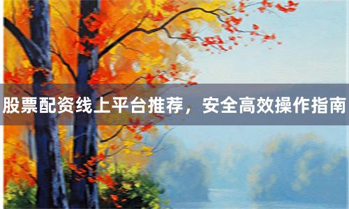 股票配资线上平台推荐，安全高效操作指南